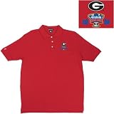 Georgia Bulldogs NCAA 2008 Sugar Bowl Classic Pique Polo Shirt (Dark Red)