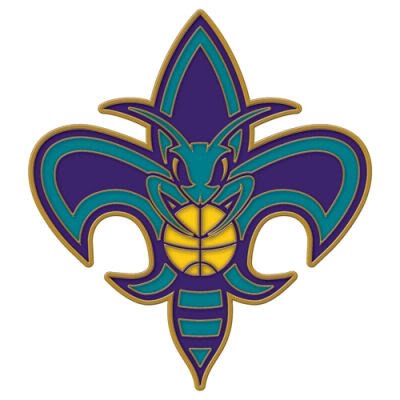 NEW ORLEANS HORNETS OFFICIAL LOGO LAPEL PIN