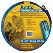 Amflo 12-25E Blue 300 PSI Polyurethane Air Hose 1/4" x 25' With 1/4" MNPT Swivel Ends And Bend Restrictor Fittings