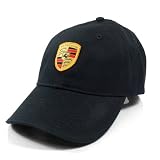 Porsche Black Crest Logo Cap by Porsche