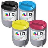 LD © Xerox Phaser 6110 Set of 4 Laser Toner Cartridges: 1 each of Black 016R01274, Cyan 016R01271, Magenta 016R01272, Yellow 016R01273 by LD Products