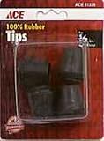SHEPHERD HARDWARE 51239 CHAIR LEG RUBBER TIP 5/8 BLACK