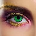 Wide Range Of Coloured Fashion Contact Lenses Including Cannabis Leaf, Flames, Blood Splats, Zombie, Spiral and Goblin.- Perfect for completing a fancy dress costume, especially Halloween.