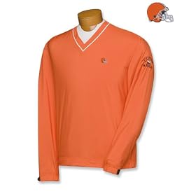 Cleveland Browns CB Weathertec Newcastle V-pescoço pulôver Golf jaqueta