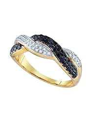 0.41CTW BLACK DIAMOND FASHION BAND