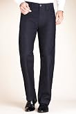 Autograph Cotton Rich Self Striped Trousers [T17-2085A-S]