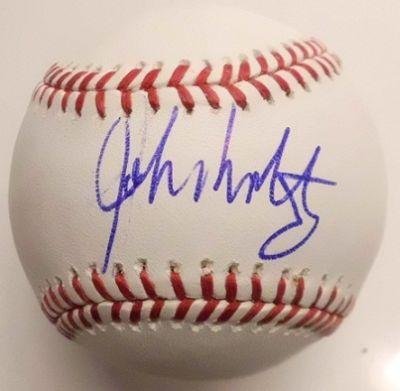 John Smoltz Signed Baseball Omlb Atlanta Braves Coa