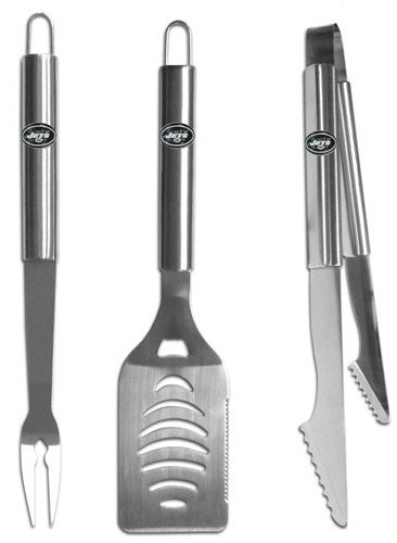 NFL New York Jets Stainless Steel BBQ Set at Amazon.com
