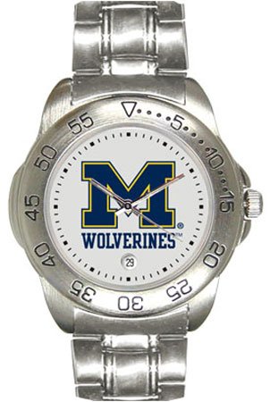 Michigan Wolverines Men's Sport ''Game Day Steel'' Watch