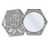 Review Tin Woodsman Pewter  / Tin Woodsman Pewter Purse Mirror, Solid Pewter, Made in USA (Flower)