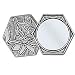 Tin Woodsman Pewter Purse Mirror, Solid Pewter, Made in USA (Flower)