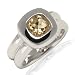 Pure Collection Damen-Ring Sterling Silber Citrin Gelb 52 60709050