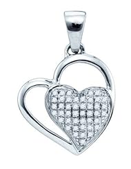 0.11CTW DIAMOND MICRO PAVE HEART PENDANT