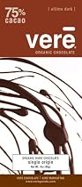 Vere Organic Dark Chocolate Ultimo Bar- 75% Cacao