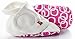 Goumikids Goumiboots Soft Stay On Booties, Year Round Use and Adjusts to Fit as Baby Grows,Bubbles (Berry),0 - 3 Months