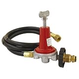 Bayou Classic 5HPR-40 48-Inch LPG Hose, High Pressure Adjustable Regulator