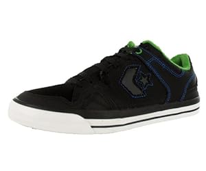 Converse Men's Coolidge Ox Skate Shoe Black, Green, Royal (9)