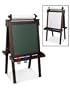 Espresso Finish Kid's Deluxe Wooden Easel w/ 2 Paint Cups