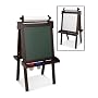 Espresso Finish Kid's Deluxe Wooden Easel w/ 2 Paint Cups