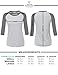 FPT Womens 3/4 Sleeve Jersey Raglan Top