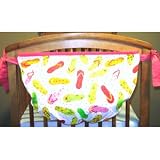 Taffy Flip Flops - Lined Crib Caddy