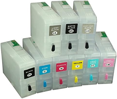 CEYE For EPSON P800 Surecolor SC-P800 Refillable Ink Cartridge Empty T8501 T8502 T8503 T8504 T8505 T8506 T8507 T8508 T8509 80ML