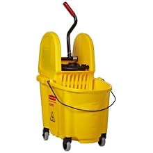 Rubbermaid Commercial 7577-88 WaveBrake 35-Quart Bucket/Wringer Combo, Yellow