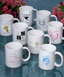 White ceramic coffee mug