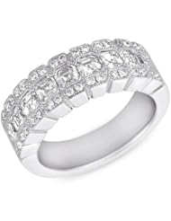 14K White Gold 1.57cttw Round Diamond Fashion Ring
