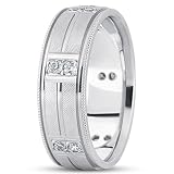 0.24ctw Diamond 14K Gold Mens Wedding Band (10mm)