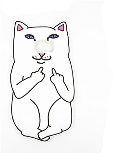 Thunderous Samsung Galaxy S7 RIPNDIP cat Case,3D Middle Finger Funny Cat Silicone Back Cover Case for Samsung Galaxy S7