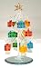 Mini Crystal Christmas Tree with Gift Box Ornaments
