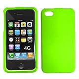 Neon Green Rubber Feel Snap-On Cover Hard Case Cell Phone Protector for App ....