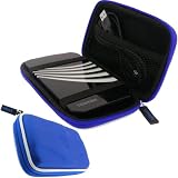 iGadgitz Blue Eva Hard Case Cover for Toshiba USB Portable External Hard Drives 160gb, 250gb, 320gb, 400gb, 500gb & 640gb