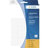 Produkt-Bild: HERMA 2450 Haftetiketten 25x40mm VE=512 St&uuml;ck wei&szlig;