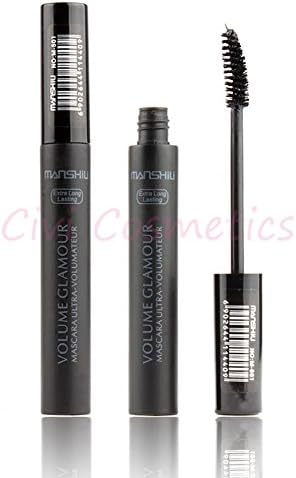 High Loving 3Pcs/Lot Black Mascara Volome&amp;Curl Brand MANSHILI Waterproof Eyelashes Extension For Gifts