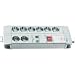 Brennenstuhl Premium-Line 30.000 A Netzleiste 8-DUO lichtgrau