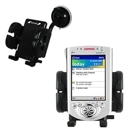 Click here to buy Compaq iPAQ h3630 Flexible Car Windshield Holder - Gomadic Brand by Gomadic for the Compaq iPAQ h3630.