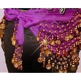 Orientalisch Bauchtanz Tuch h�fttuch Damen Lila Schalvon "oramics"