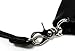 Genuine Leather Biker's Clip on Pouch -Carry on Belt or on Shoulder w/Detachable Strap - Black