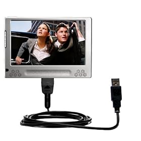 Classic Straight USB Cable for the Archos 705 WiFi with Power Hot Sync and Charge... by Gomadic for the Archos 705 WiFi