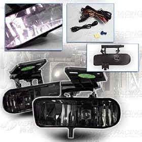 99-02 GMC SIERRA OE Smoked Assy. Fog Light Set w/ Wiring Kit