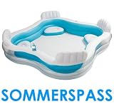 INTEX POOL LOUNGE 229 x 229 x 66 cm - Schwimmcenter - Familienpool - Schwimmbecken - Schwimmbad - Swimmingpool - Kinderpool
