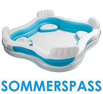 INTEX POOL LOUNGE 229 x 229 x 66 cm - Schwimmcenter - Familienpool - Schwimmbecken - Schwimmbad - Swimmingpool - Kinderpool