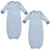 Organic Baby Star Sleepgown, 6-12m, Blue