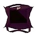 Simply Green Solutions - Reusable Grocery Bags, Wide Tote Bags with 20-Inch Reinforced Handle, Shopping Bags for Groceries, Reusable Gift Bags with Handles, 13 x 15 x 10, Pack of 10, Deep Purple