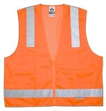GloWear 8250Z Class 2 Surveyors Safety Vest - Orange - S/M (21413)
