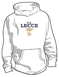 U.S. Lecce Basic Logo Hoodie, Adult Large - White