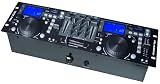 PYLE-PRO PDJ480UM Rack Mount Professional Dual DJ Controller with Scratch, Loop, Mixer, USB and SD Card Player