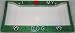 Paw Prints Green Glitter I Love My Dog License Plate Frame